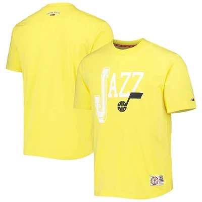 T-shirt Tommy Jeans Utah Jazz Mel Varsity doré pour homme