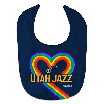 Bavoir pour bébé arc-en-ciel WinCraft Utah Jazz pour nouveau-né et nourrisson