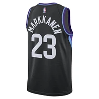 Unisex Jordan Brand Lauri Markkanen Black Utah Jazz 2024/25 Swingman Jersey - Statement Edition