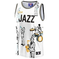 Maillot unisexe NBA & KidSuper Studios by Fanatics Blanc Utah Jazz Hometown