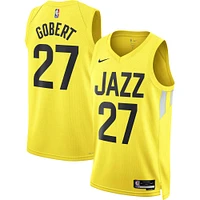 Maillot unisexe Nike Rudy Gobert doré Utah Jazz Swingman - Édition Icon