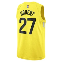 Maillot unisexe Nike Rudy Gobert doré Utah Jazz Swingman - Édition Icon