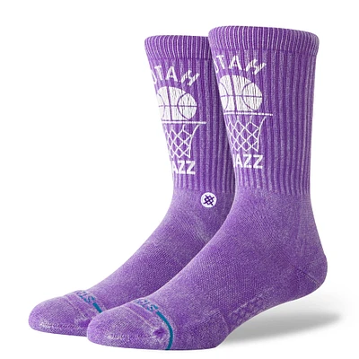 Chaussettes unisexes Stance Purple Utah Jazz Vintage Crew