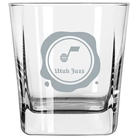 Jazz de l'Utah 14 oz. Tampon Frost Verre Old Fashioned