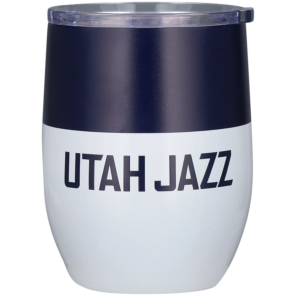 Jazz de l'Utah 16 oz. Gobelet incurvé en acier inoxydable Colorblock