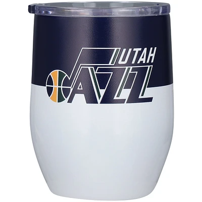 Jazz de l'Utah 16 oz. Gobelet incurvé en acier inoxydable Colorblock