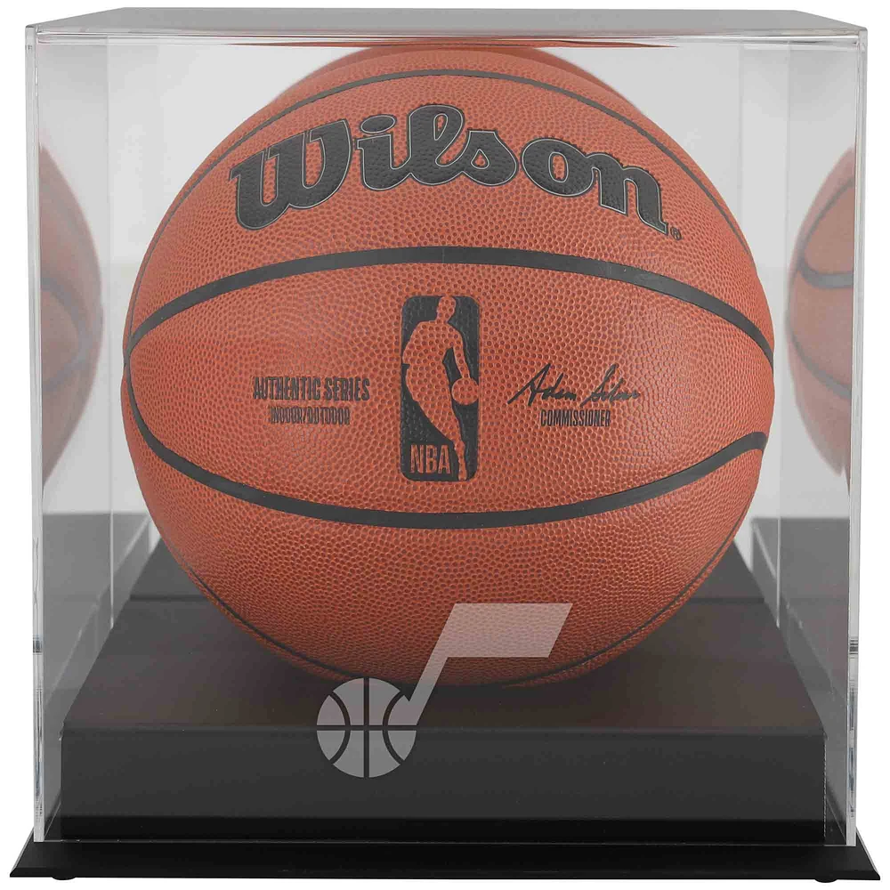 Utah Jazz Blackbase Logo Basketball Display Case