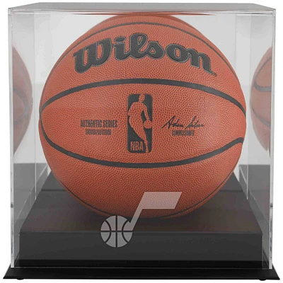 Utah Jazz Blackbase Logo Basketball Display Case