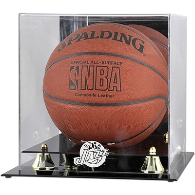 Utah Jazz Golden Classic Hardwood Classics 2004 - 2016 Team Logo Basketball Display Case