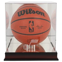 Utah Jazz Mahogany Logo Basketball Display Case
