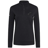 Women's Levelwear  Black Utah Jazz Cushion Quarter-Zip Pullover