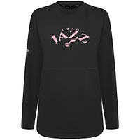 Sweat-shirt à col cintré Beaudry pour la fête des mères, noir, Utah Jazz, femme