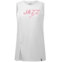 Débardeur floral Influx pour la fête des mères blanc Levelwear Utah Jazz femme