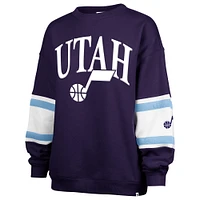 Women's '47 Purple Utah Jazz 2024/25 City Edition Steadfast Paneled Pullover Sweatshirt