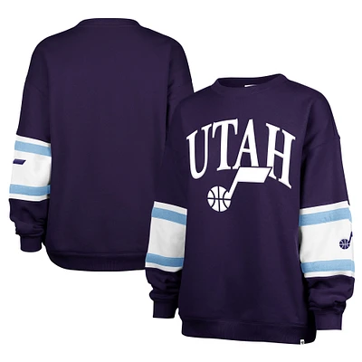 Women's '47 Purple Utah Jazz 2024/25 City Edition Steadfast Paneled Pullover Sweatshirt