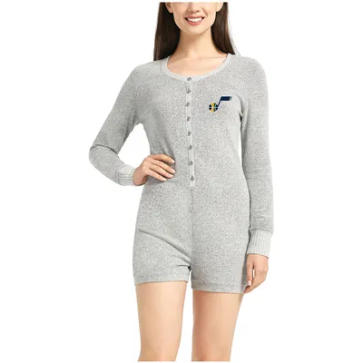 Utah Jazz Concepts Sport Women's Venture Sweater Romper - Gray