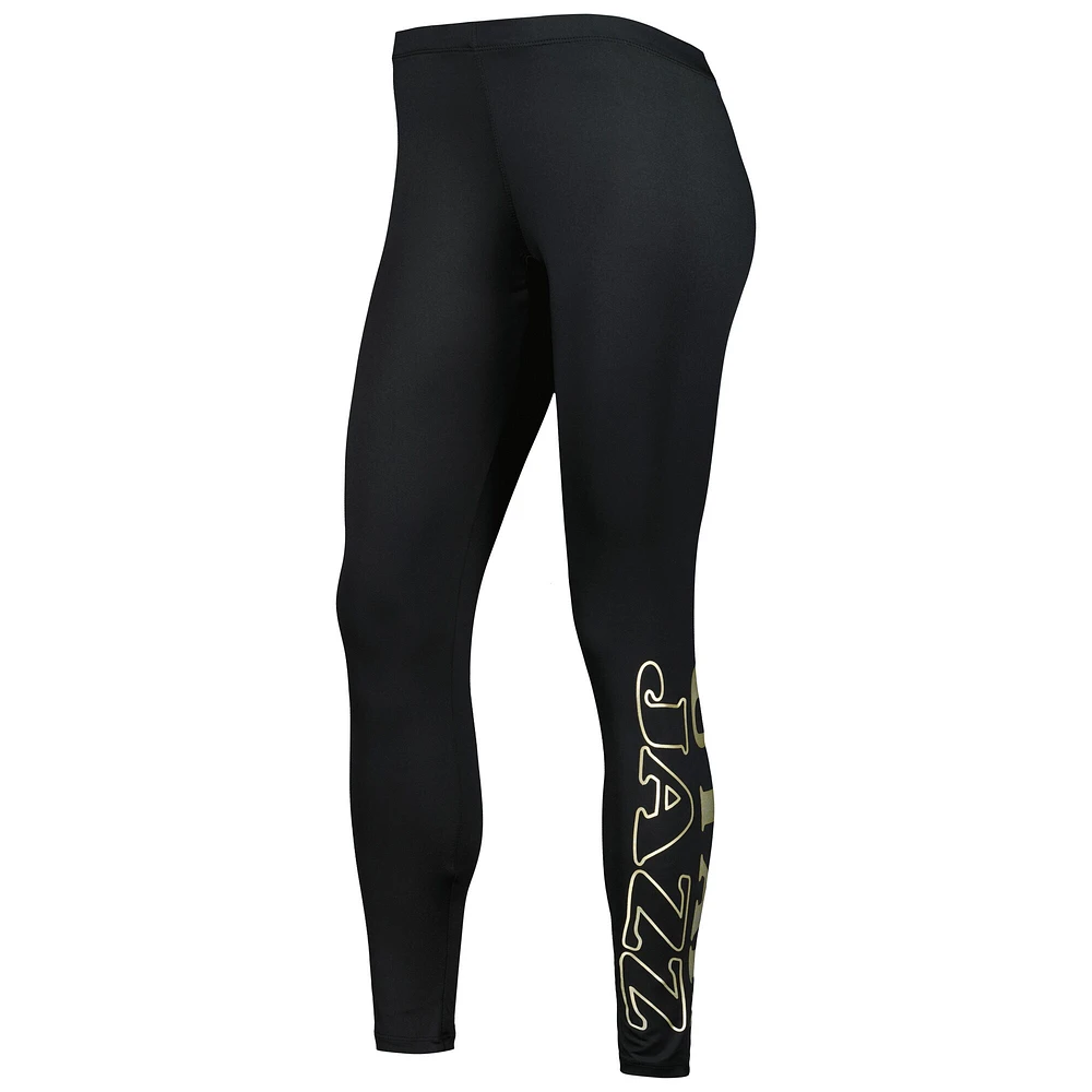 Legging noir Utah Jazz Stadium G-III 4Her by Carl Banks pour femmes