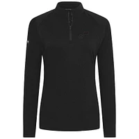 Women's Levelwear Black Utah Jazz Flex Insignia 2.0 Quarter-Zip Top