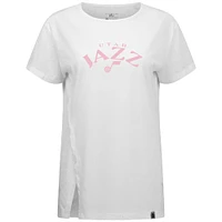 T-shirt blanc Levelwear pour femme, motif arche Influx, Utah Jazz, fête des Mères