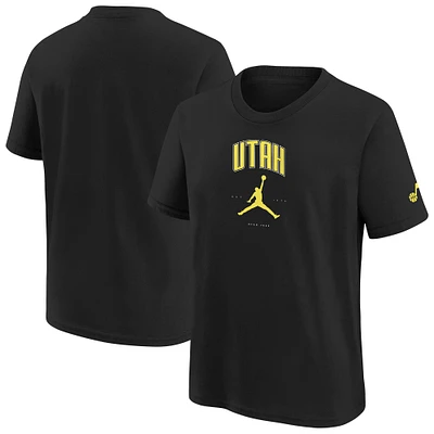 Youth Jordan Brand Black Utah Jazz Essential Cities T-Shirt
