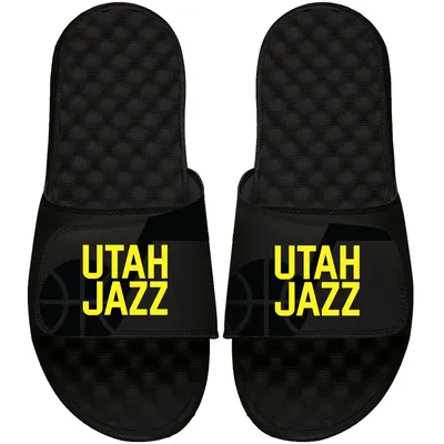 Utah Jazz ISlide Youth Tonal Pop Slide Sandal - Black