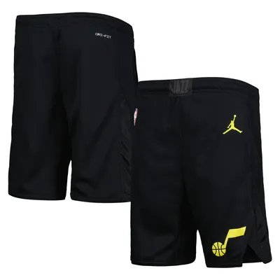 Utah Jazz Jordan Brand Youth Statement Edition Swingman Performance Shorts - Black