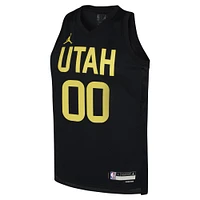 Maillot Jordan Brand Clarkson Swingman noir Utah Jazz pour jeune - Édition Statement