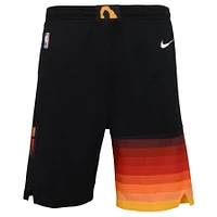 Junior Nike Noir Utah Jazz 2021/22 Ville édition Shorts SWINGMAN