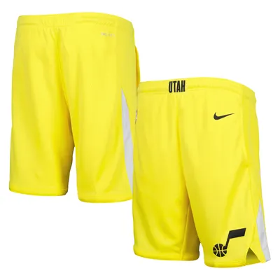 Youth Nike Gold Utah Jazz Icon Swingman Performance Shorts