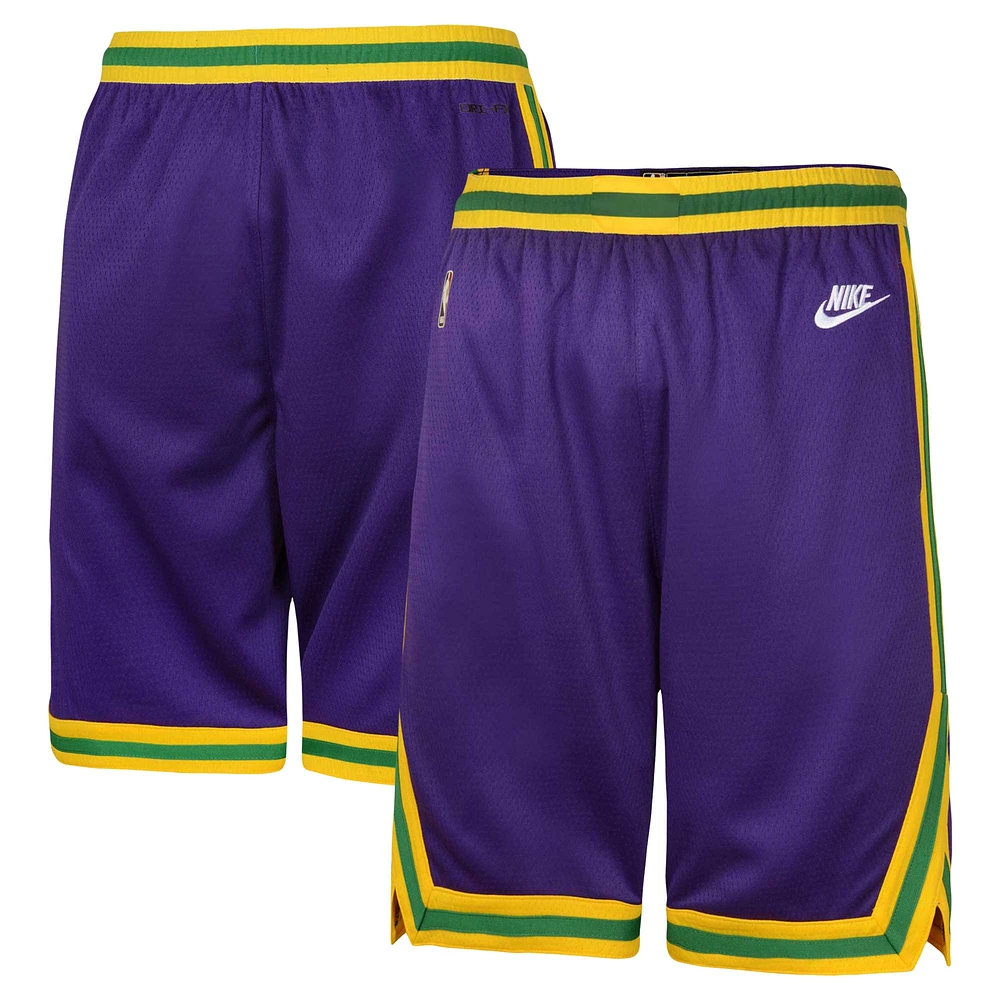 Short Nike Violet Utah Jazz Classic Edition Swingman pour Jeunes