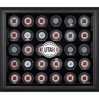  NHL Utah 30-Puck Black Display Case