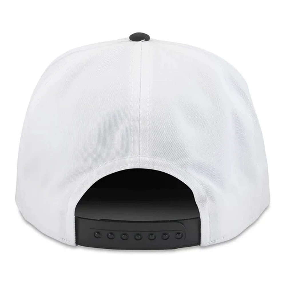 V110776 NHL UTAH WHITE BLACK 24 NHL AM1 ROSCOE WASHED TWILL SCRIPT SNAPBACK HAT HATMENSTR