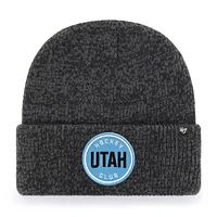 Men's '47 Black Utah Hockey Club Brain Freeze Cuffed Knit Hat