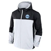 Veste à capuche entièrement zippée pour homme Fanatics Black Utah Hockey Club Crash the Net