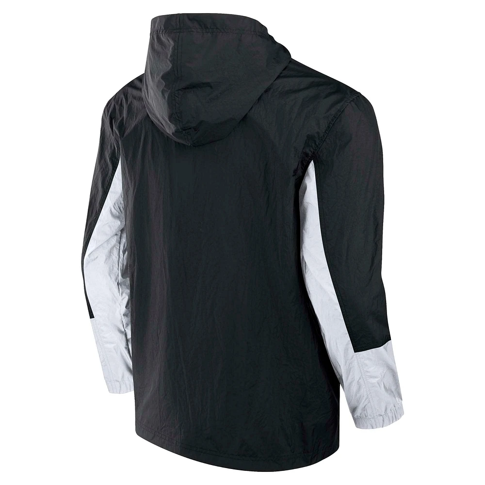 Veste à capuche entièrement zippée pour homme Fanatics Black Utah Hockey Club Crash the Net