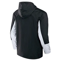 Veste à capuche entièrement zippée pour homme Fanatics Black Utah Hockey Club Crash the Net