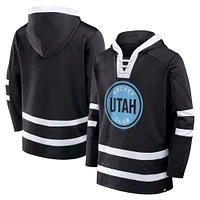 Men's Fanatics Black Utah Hockey Club Inside Line Pullover Hoodie