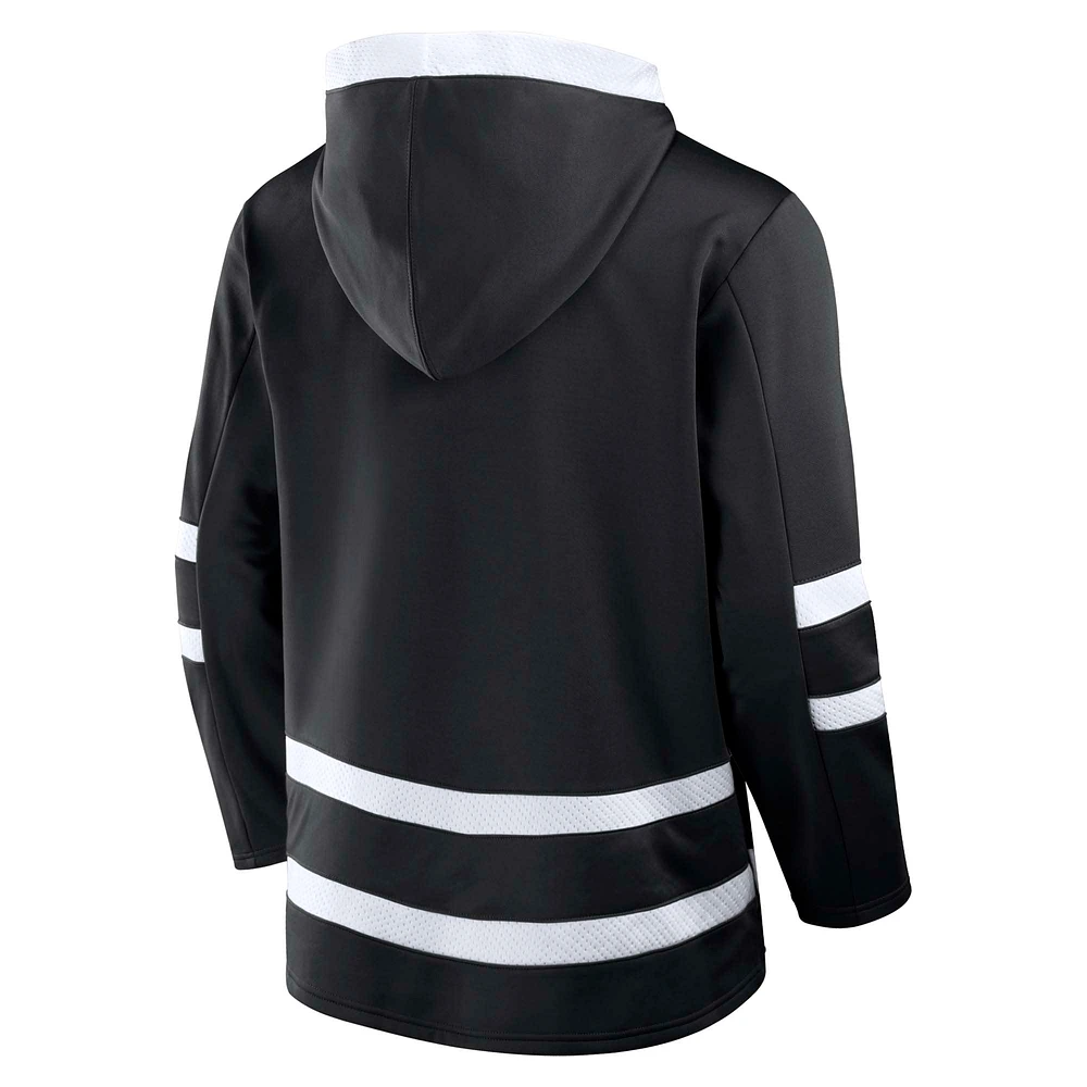 Men's Fanatics Black Utah Hockey Club Inside Line Pullover Hoodie