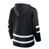 Men's Fanatics Black Utah Hockey Club Inside Line Pullover Hoodie