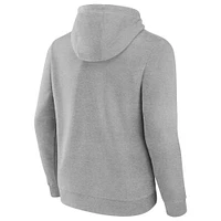 Sweat à capuche en polaire avec logo du club de hockey l'Utah Heather Grey pour hommes Fanatics