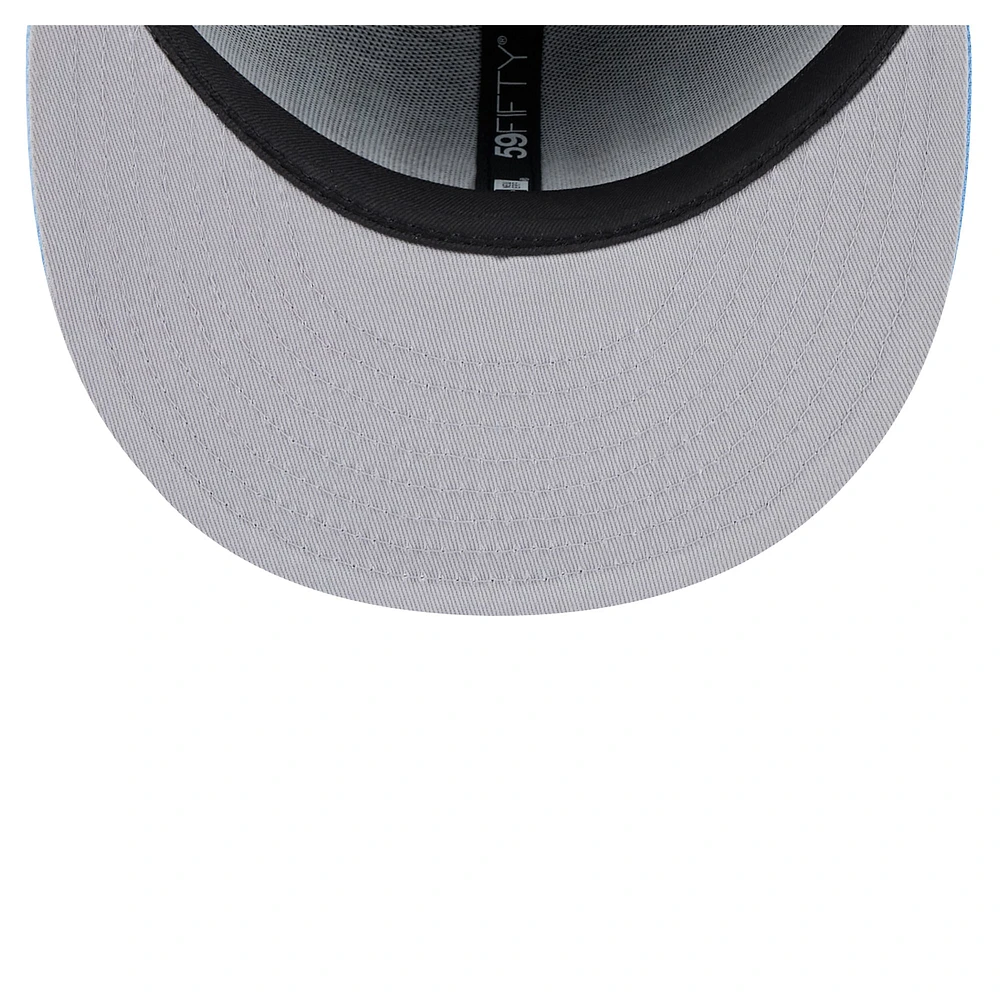 Casquette ajustée 59FIFTY Lockup 1st Season Utah Hockey Club New Era noire/bleu clair pour homme