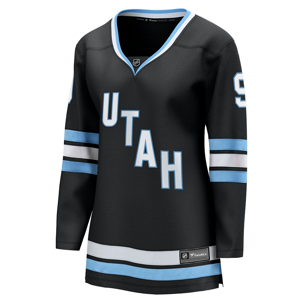 Maillot de joueur à domicile Premier Breakaway du Utah Hockey Club pour femmes Fanatics Clayton Keller noir