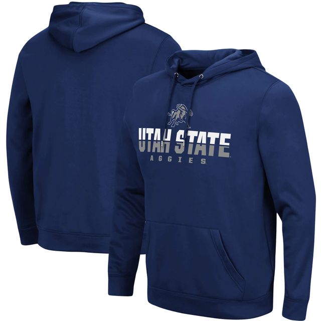 Sweat à capuche Colosseum Navy Utah State Aggies Lantern pour homme