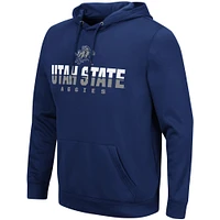 Men's Colosseum Navy Utah State Aggies Lantern Pullover Hoodie