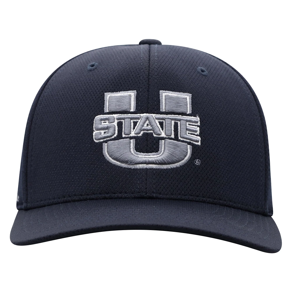 Men's Top of the World True Navy Utah State Aggies Reflex Flex Hat