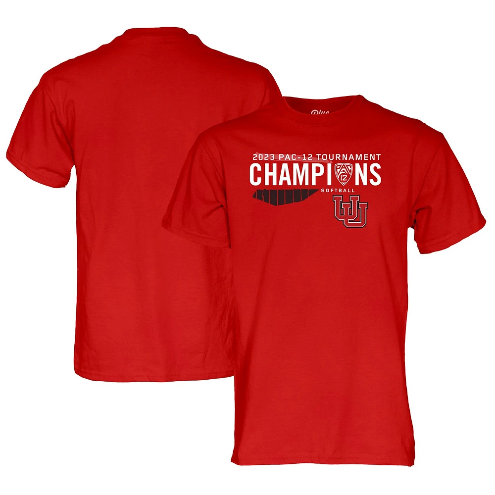 T-shirt bleu 84 rouge Utah Utes 2023 PAC-12 Softball Conference Tournament Champions