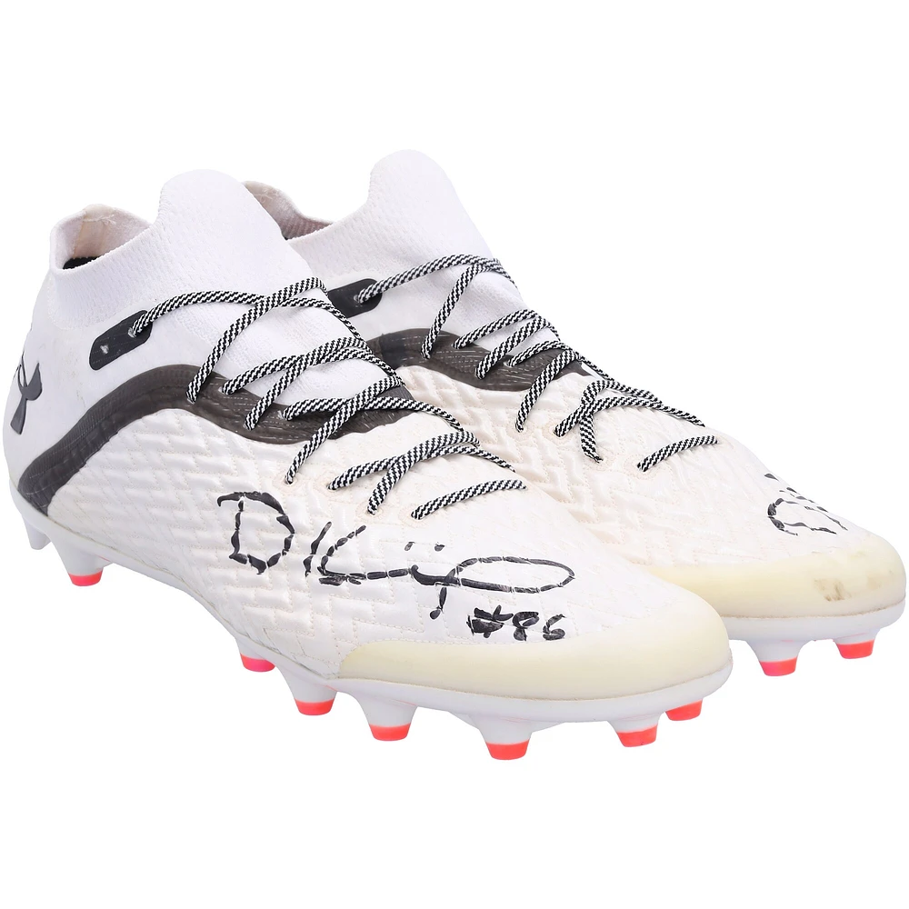 Dalton Kincaid Utah Utes Autographed Player-Issued Under Armour Cleats from the 2020-22 NCAA Football Seasons