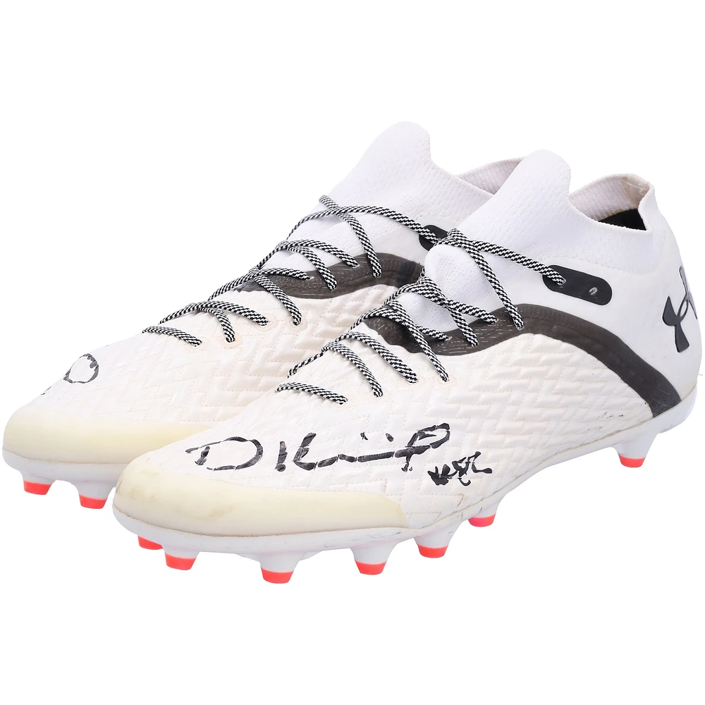 Dalton Kincaid Utah Utes Autographed Player-Issued Under Armour Cleats from the 2020-22 NCAA Football Seasons