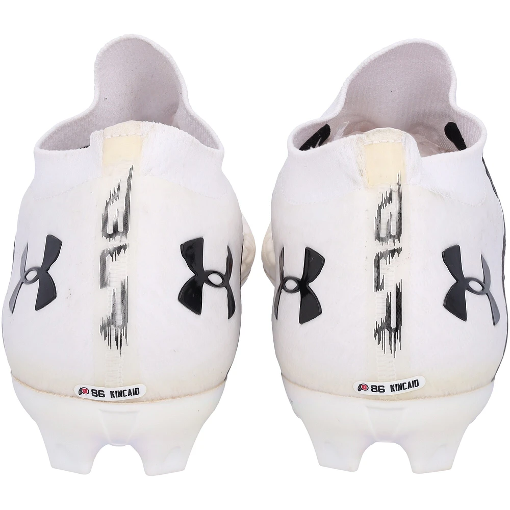 Dalton Kincaid Utah Utes Autographed Player-Issued Under Armour Cleats from the 2020-22 NCAA Football Seasons