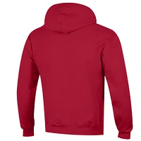 Men's Champion  Scarlet Utah Utes Arched Logo Fleece Pullover Hoodie